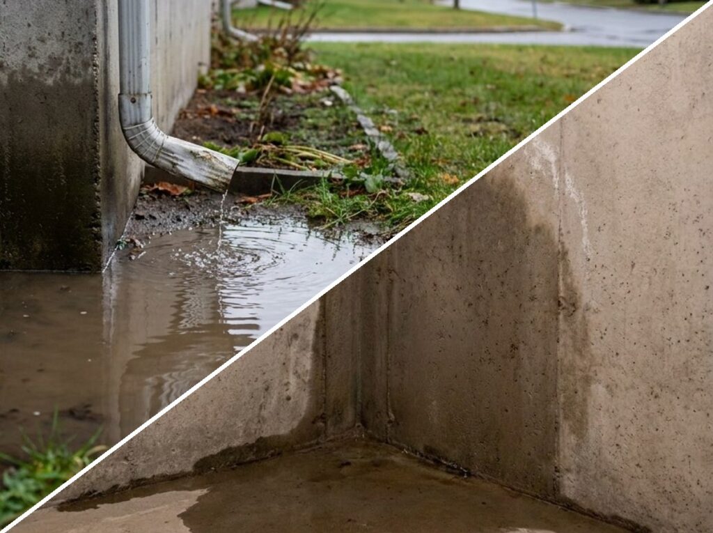 infiltration d'eau sous sol